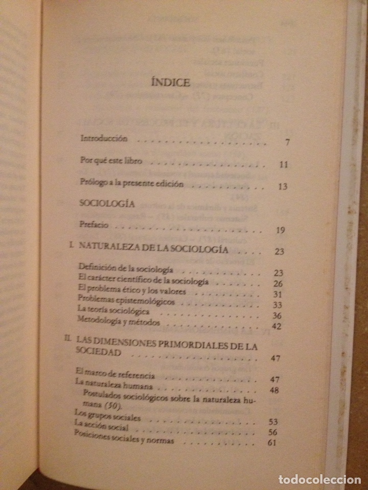 Libros de segunda mano: SOCIOLOG&Iacute;A (SALVADOR GINER) - Foto 3