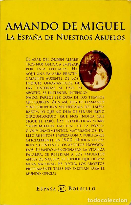 Libros de segunda mano: La Espa&ntilde;a de nuestros abuelos - Amando de Miguel - Foto 1