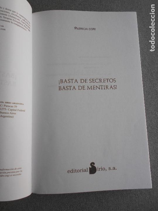 Libros de segunda mano: BASTA DE SECRETOS, BASTA DE MENTIRAS - Foto 4