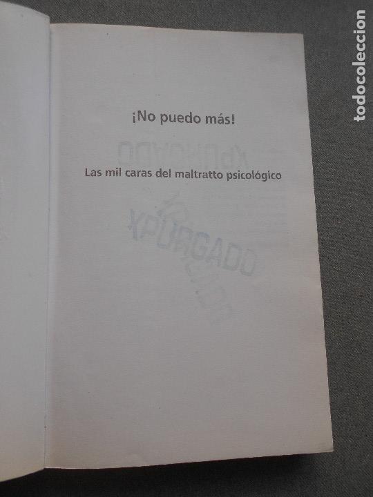 Libros de segunda mano: NO PUEDO MAS - Foto 2