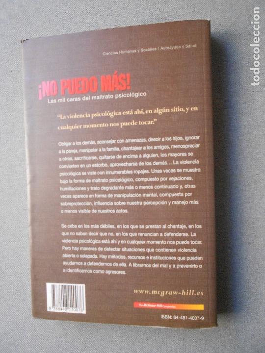 Libros de segunda mano: NO PUEDO MAS - Foto 4