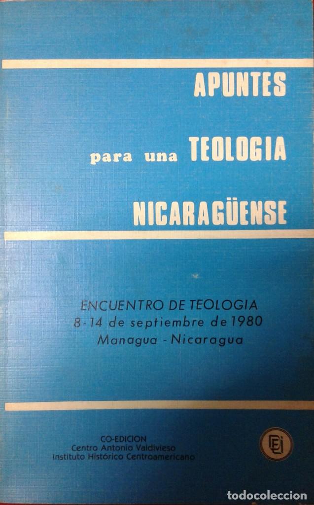 Libros de segunda mano: Apuntes para unaTeología Nicaragüense - Encuentro sep 1980 Managua - Nicaragua - Liberación América - Foto 1 - 135776510