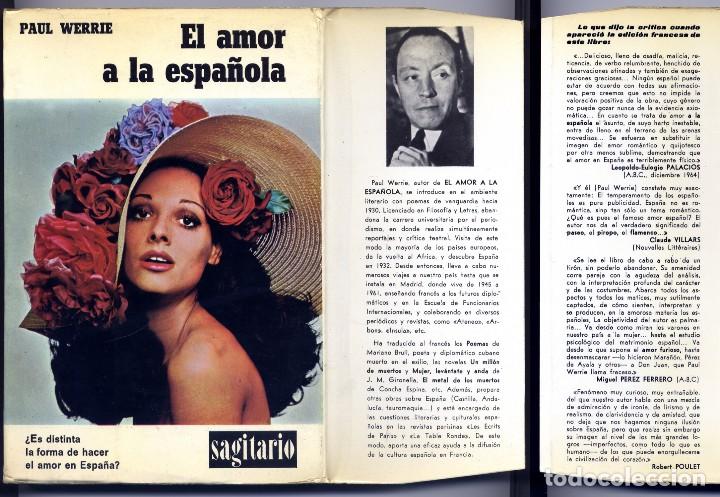 Libros de segunda mano: WERRIE, Paul.  El amor &ldquo;a la espa&ntilde;ola&rdquo;. 1971. - Foto 1