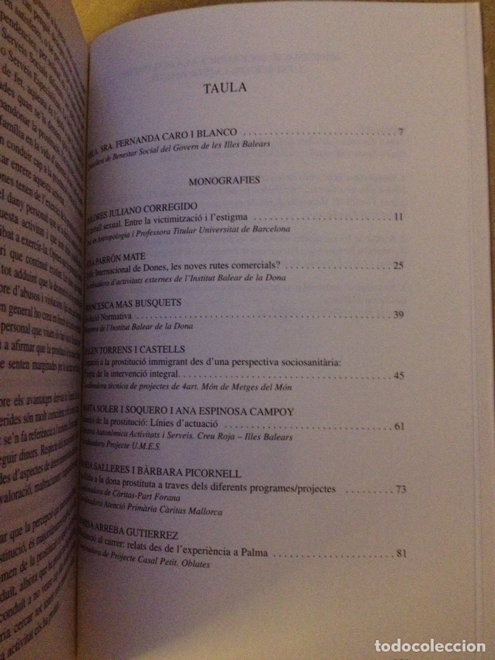 Libros de segunda mano: La prostitució femenina a les Balears. Aproximació sociològica, enfocaments i perspectives - Foto 2 - 135956719