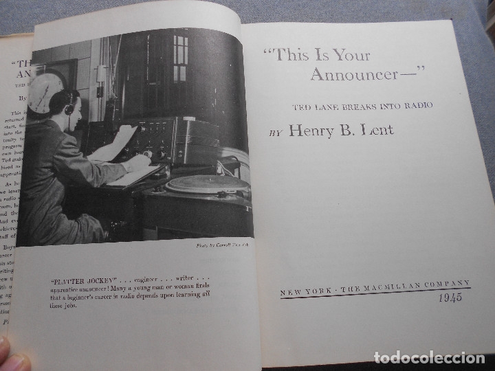Libros de segunda mano: THIS IS YOUR ANNOUNCER - Foto 5