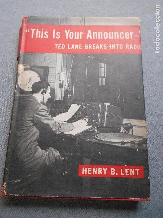 Libros de segunda mano: THIS IS YOUR ANNOUNCER - Foto 1