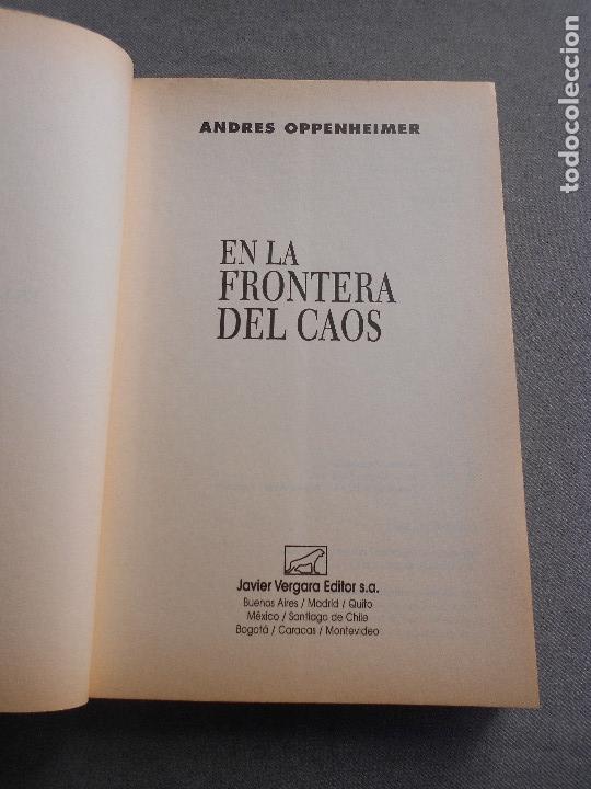 Libros de segunda mano: EN LA FRONTERA DEL CAOS - Foto 2