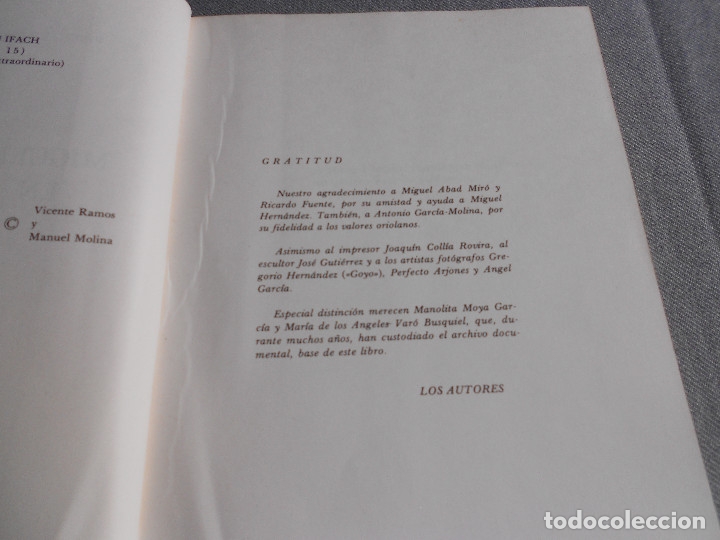 Libros de segunda mano: MIGUEL HERNANDEZ EN ALICANTE - Foto 4