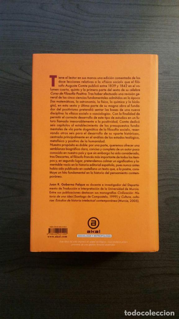 Libros de segunda mano: Fisica social Auguste Comte - Foto 5