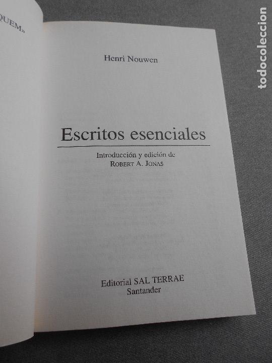 Libros de segunda mano: ESCRITOS ESENCIALES - Foto 2