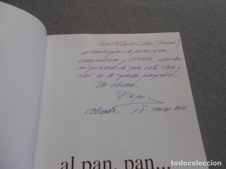 Libros de segunda mano: AL PAN, PAN Y AL VINO VINO - Foto 2