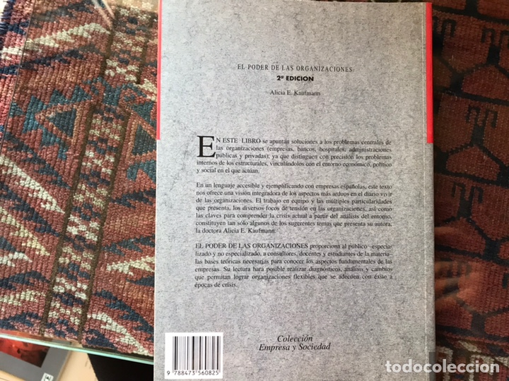 Libros de segunda mano: El poder de las,organizaciones. Al&iacute;cia E. Kaufmann. Como nuevo - Foto 2