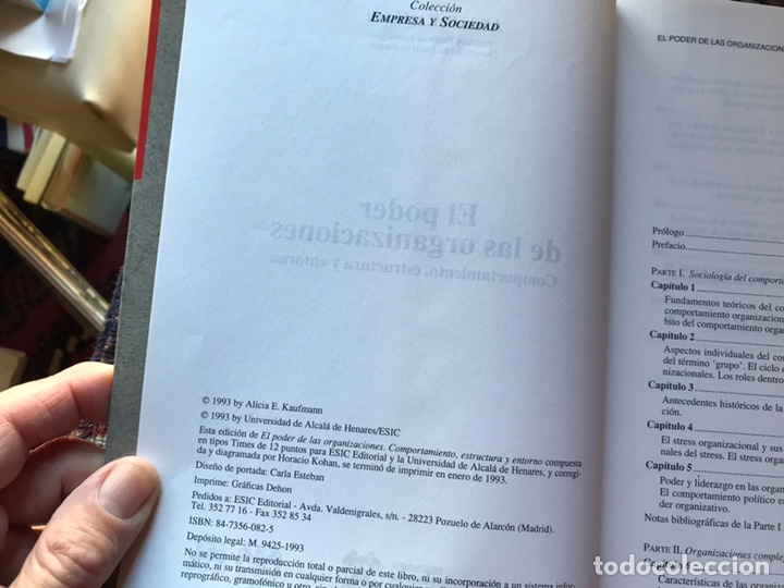 Libros de segunda mano: El poder de las,organizaciones. Al&iacute;cia E. Kaufmann. Como nuevo - Foto 4