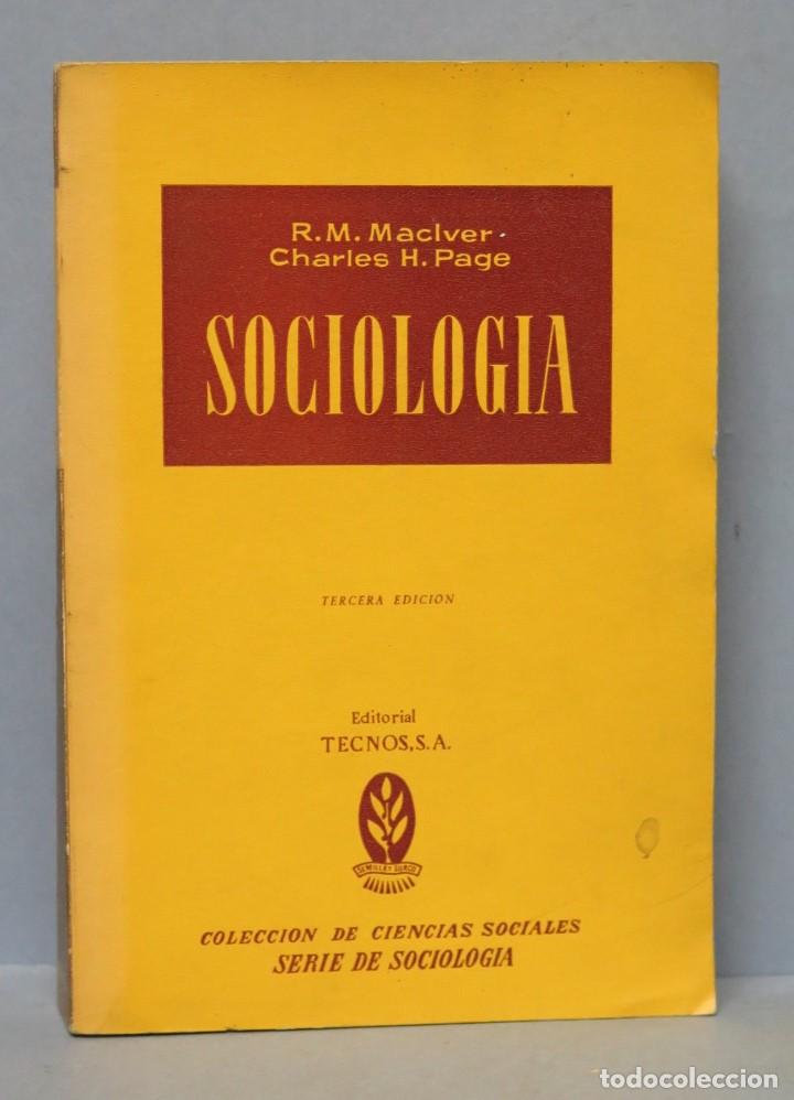 Libros de segunda mano: SOCIOLOGIA. MACIVER. PAGE - Foto 1