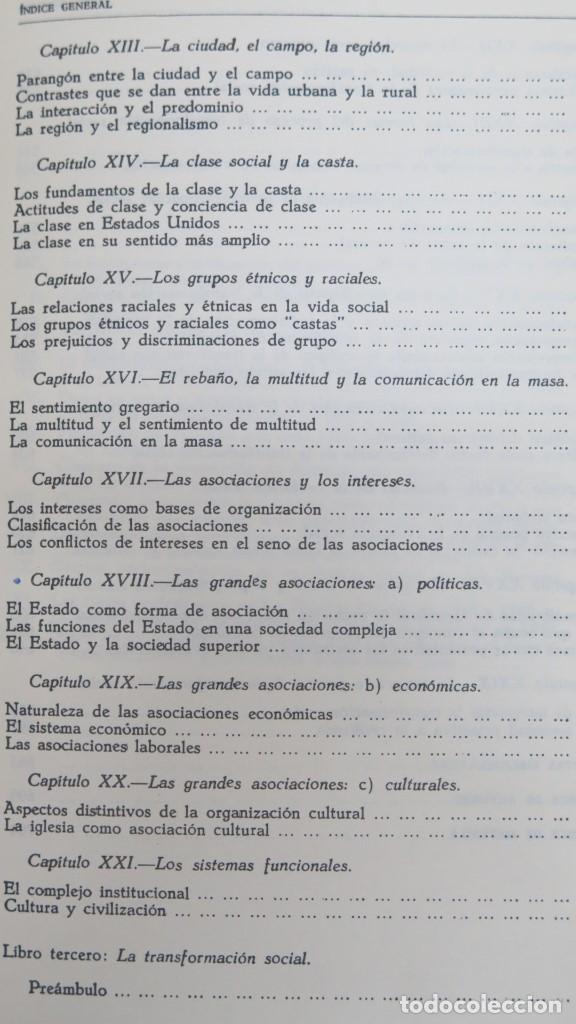 Libros de segunda mano: SOCIOLOGIA. MACIVER. PAGE - Foto 4