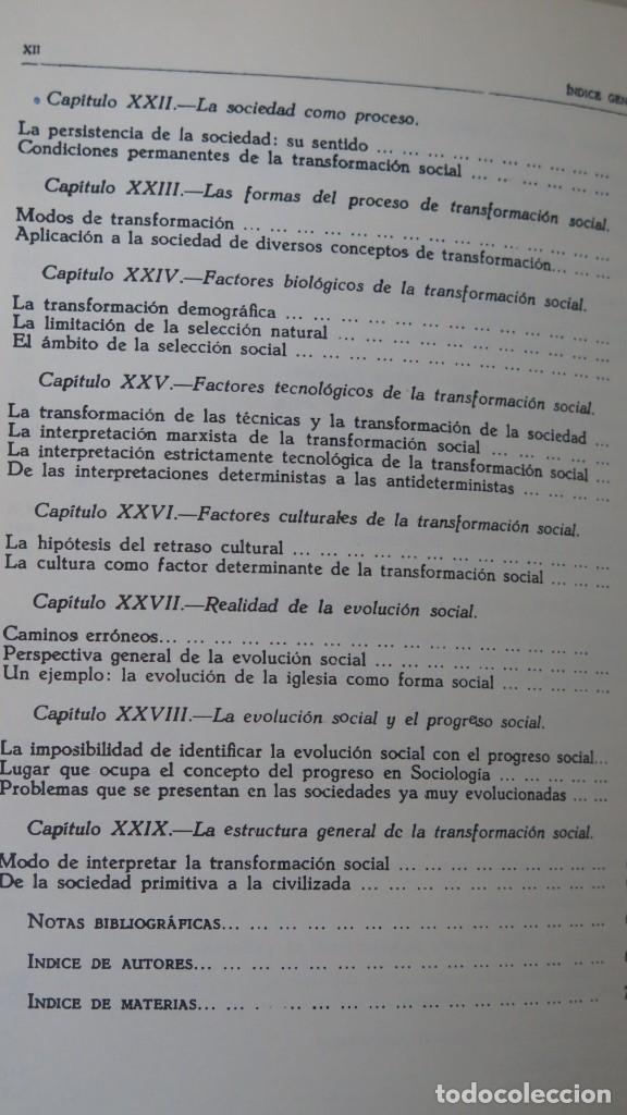 Libros de segunda mano: SOCIOLOGIA. MACIVER. PAGE - Foto 5