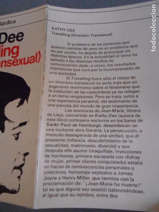 Libros de segunda mano: TRAVELLING. ITINERARIO TRANSEXUAL. - Foto 2