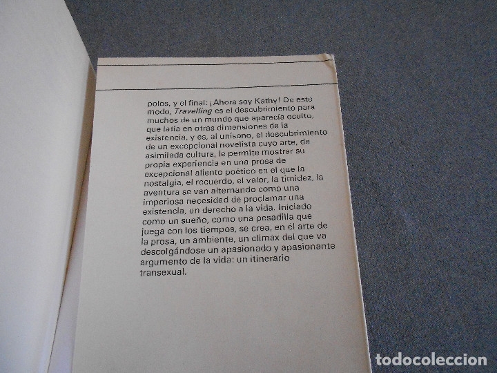 Libros de segunda mano: TRAVELLING. ITINERARIO TRANSEXUAL. - Foto 3