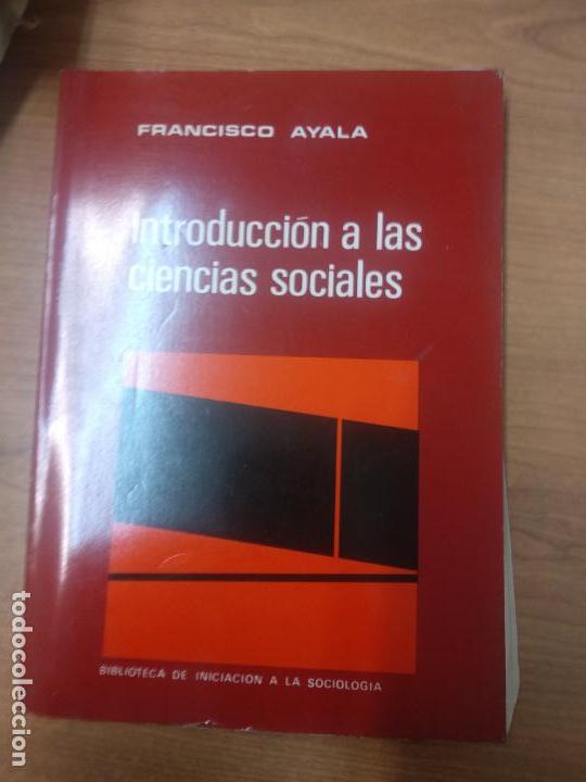 Libros de segunda mano: INTRODUCCI&Oacute;N A LAS CIENCIAS SOCIALES - FRANCISCO AYALA - Foto 1