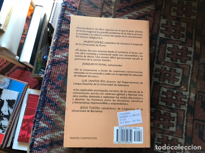Libros de segunda mano: Comprender la comunicaci&oacute;n. Sebasti&agrave; Serrano - Foto 2