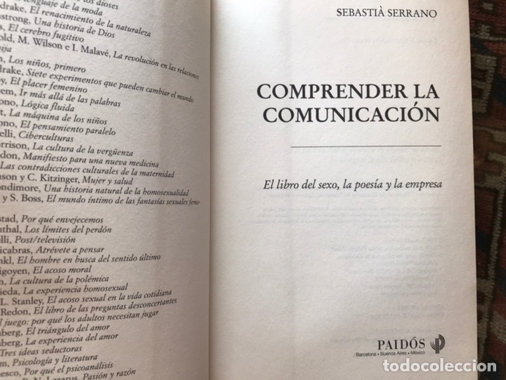 Libros de segunda mano: Comprender la comunicaci&oacute;n. Sebasti&agrave; Serrano - Foto 4
