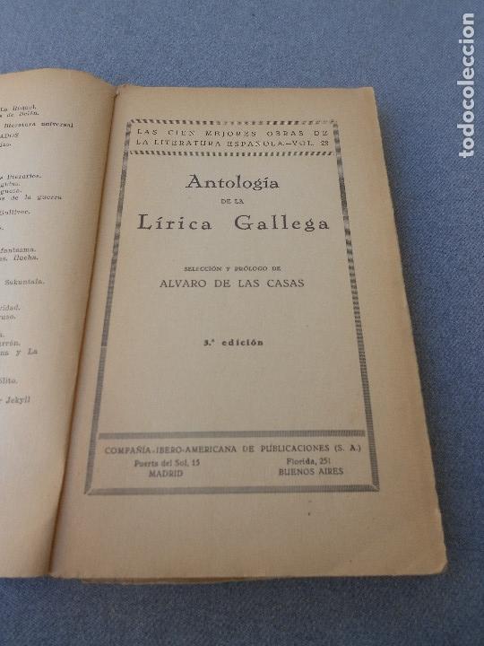 Libros de segunda mano: ANTOLOGIA DE LA LIRICA GALLEGA - Foto 2