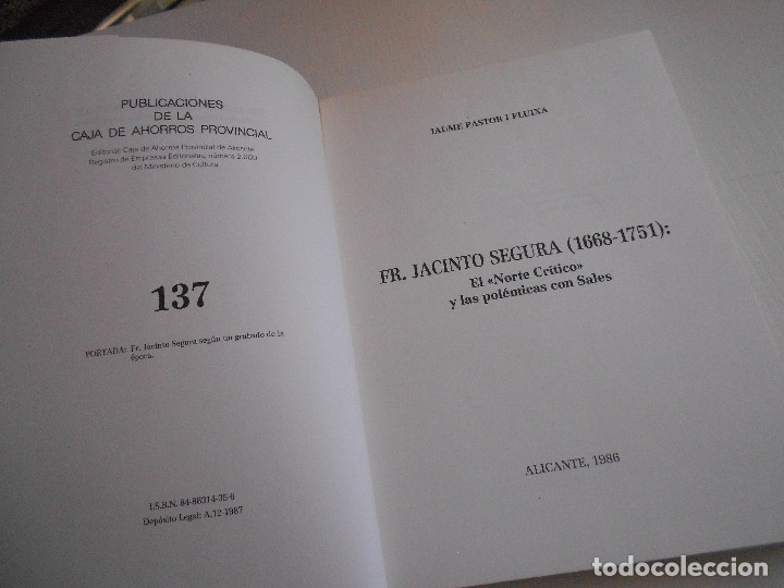 Libros de segunda mano: FR. JACINTO SEGURA - Foto 2