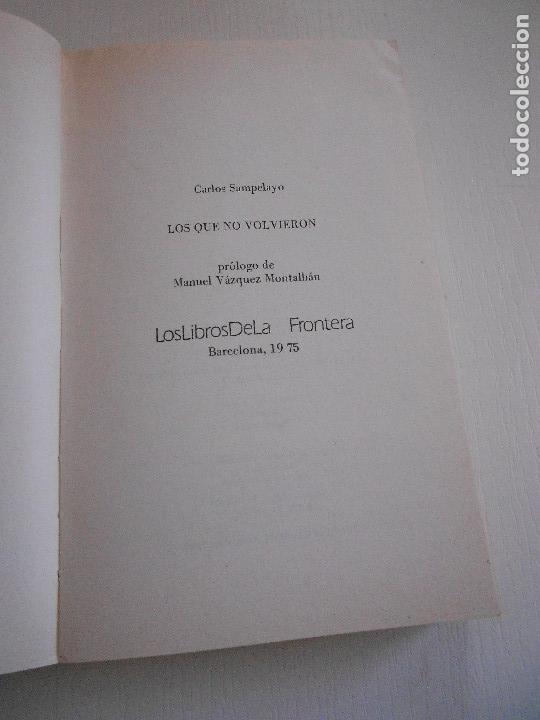 Libros de segunda mano: LOS QUE NO VOLVIERON - Foto 2
