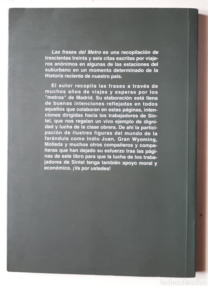 Libros de segunda mano: Libro Las frases del metro - Foto 2