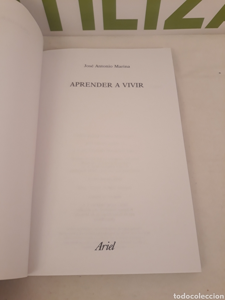 Libros de segunda mano: Aprender a vivir. Jose antonio marina. ariel - Foto 2