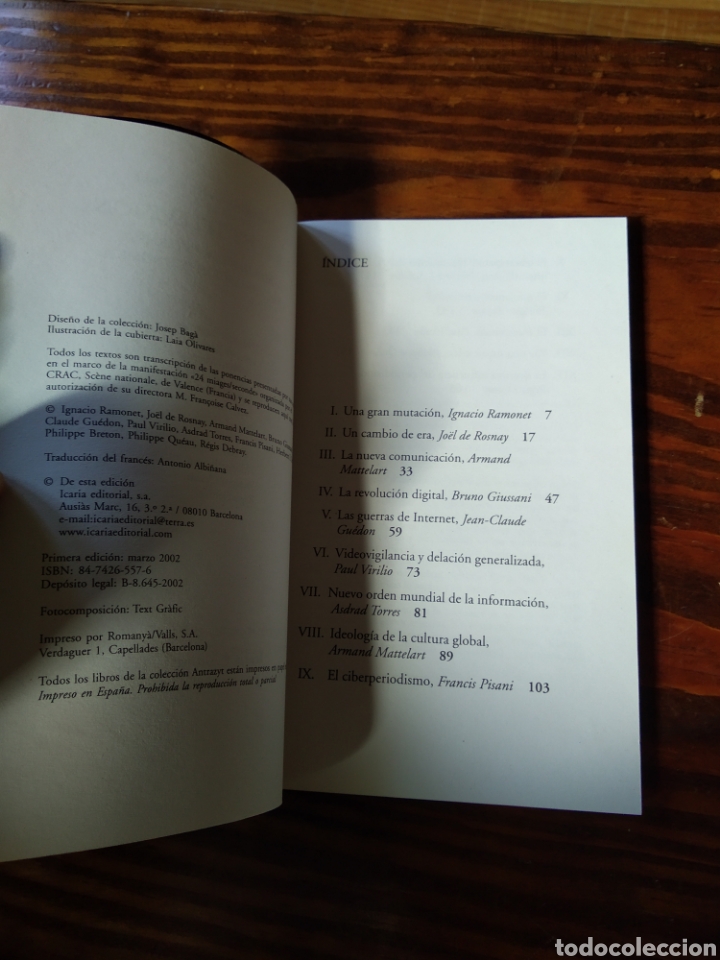 Libros de segunda mano: LA POST TELEVISI&Oacute;N. IGNACIO RAMONET. #3014 - Foto 2