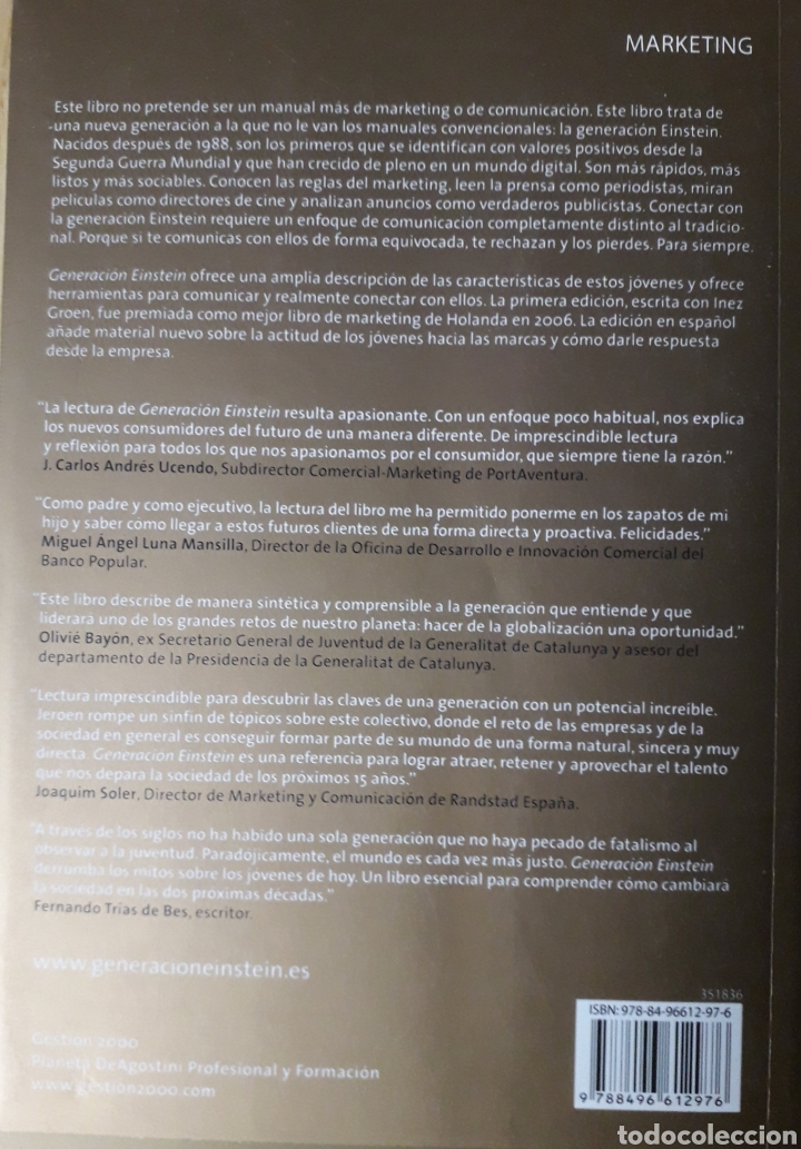 Libros de segunda mano: Generaci&oacute;n Einstein, Jeroen Boschma, 2008 - Foto 2