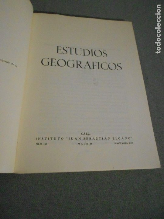 Libros de segunda mano: ESTUDIOS GEOGRAFICOS - Foto 2