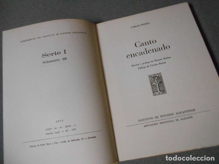 Libros de segunda mano: CANTO ENCADENADO - Foto 2