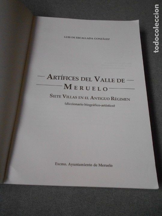 Libros de segunda mano: ARTIFICES DEL VALLE DE MERUELO - Foto 2
