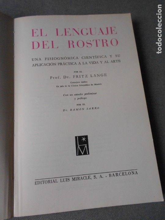 Libros de segunda mano: EL LENGUAJE DEL ROSTRO - Foto 2