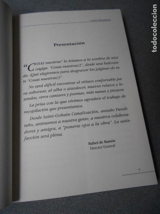 Libros de segunda mano: COSAS NUESTRAS 3 - Foto 3