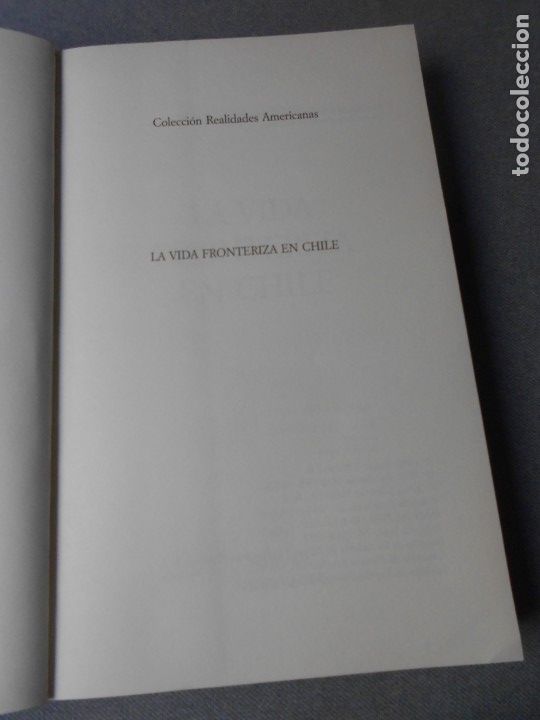 Libros de segunda mano: LA VIDA FRONTERIZA EN CHILE - Foto 3