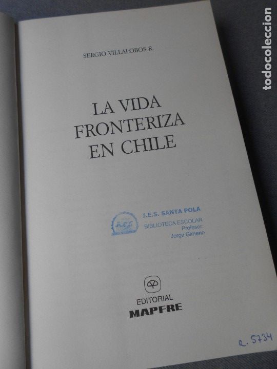 Libros de segunda mano: LA VIDA FRONTERIZA EN CHILE - Foto 4