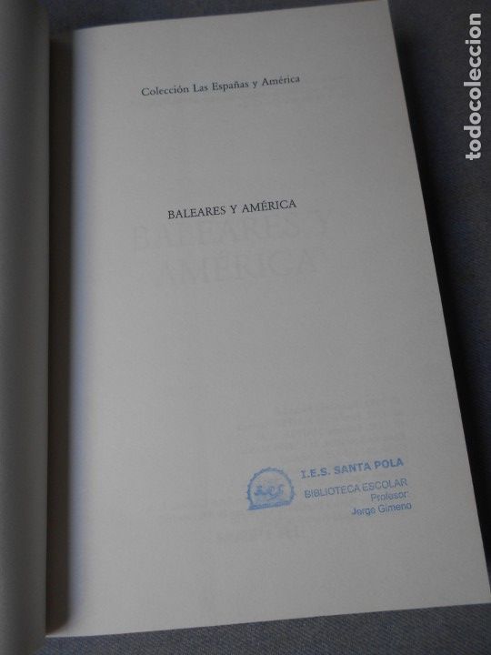 Libros de segunda mano: BALEARES Y AMERICA - Foto 4