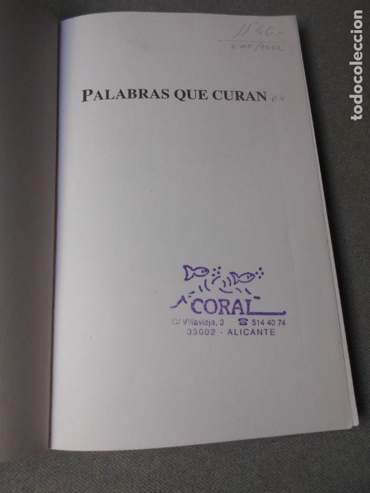 Libros de segunda mano: PALABRAS QUE CURAN - Foto 2