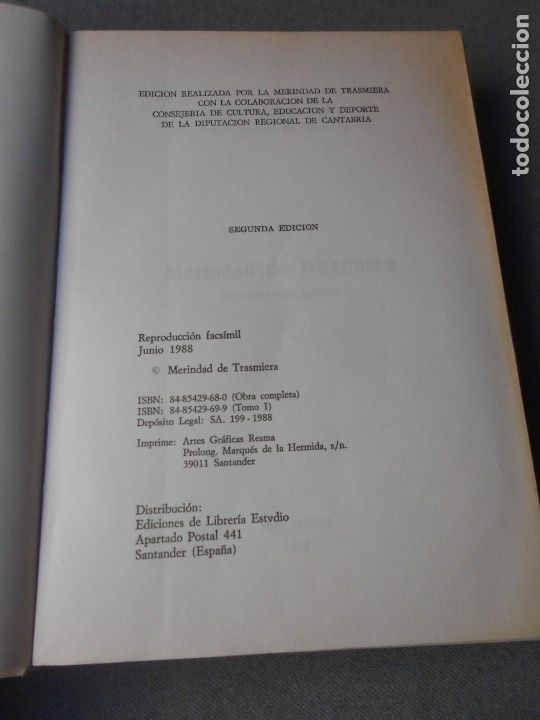 Libros de segunda mano: MERINDAD DE TRASMIERA. ESTUDIO PRELIMINAR - Foto 2