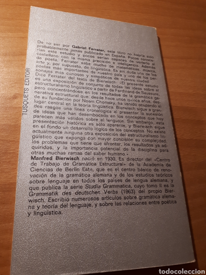 Libros de segunda mano: EL ESTRUCTURALISMO. MANFRED BIERWISCH - Foto 2