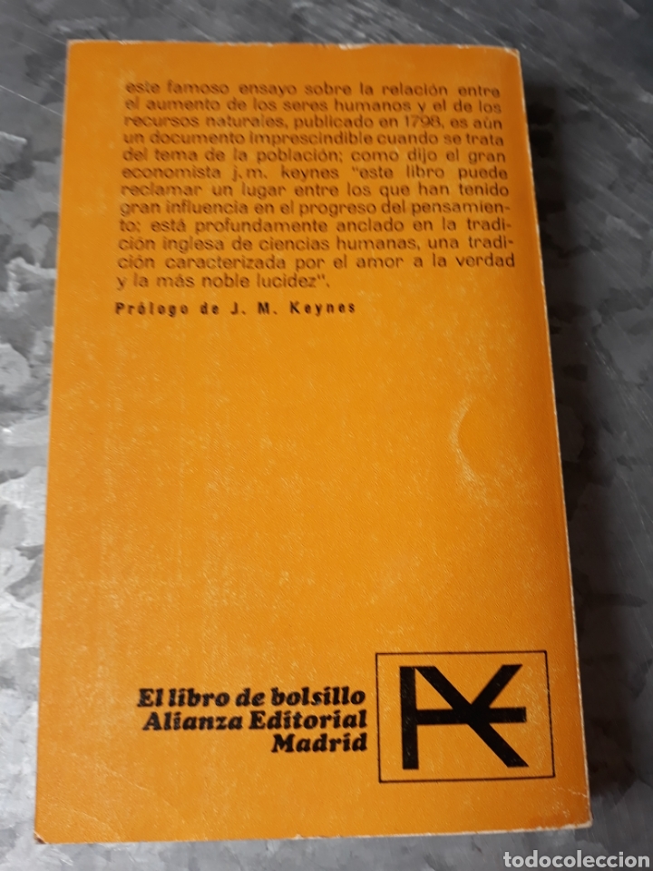 Libros de segunda mano: Primer ensayo sobre la poblaci&oacute;n, Thomas Robert Malthus. - Foto 2
