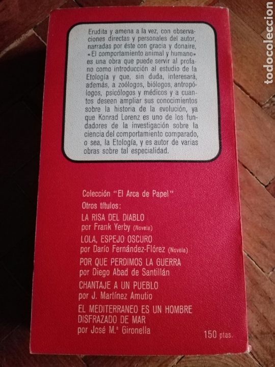 Libros de segunda mano: Libro El comportamiento animal y humano de Konrad Lorenz - Foto 2