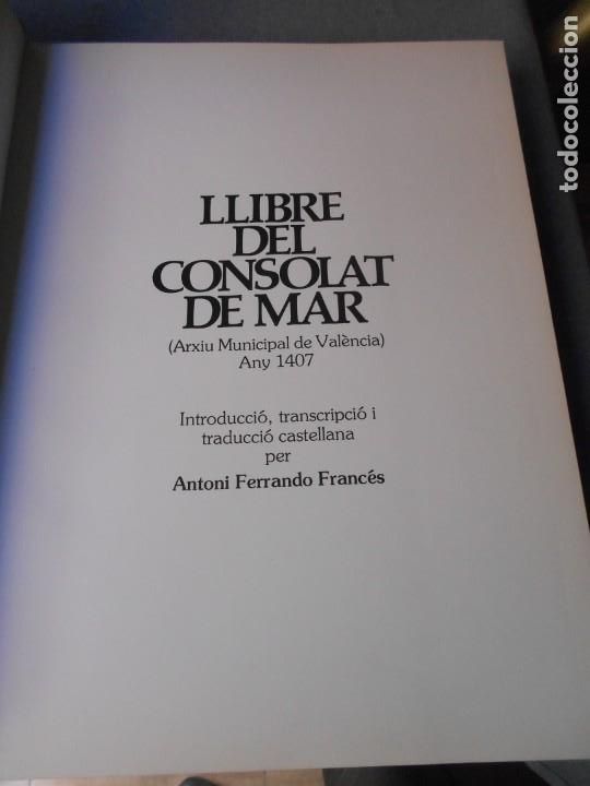 Libros de segunda mano: LLIBRE DEL CONSULAT DEL MAR - Foto 4