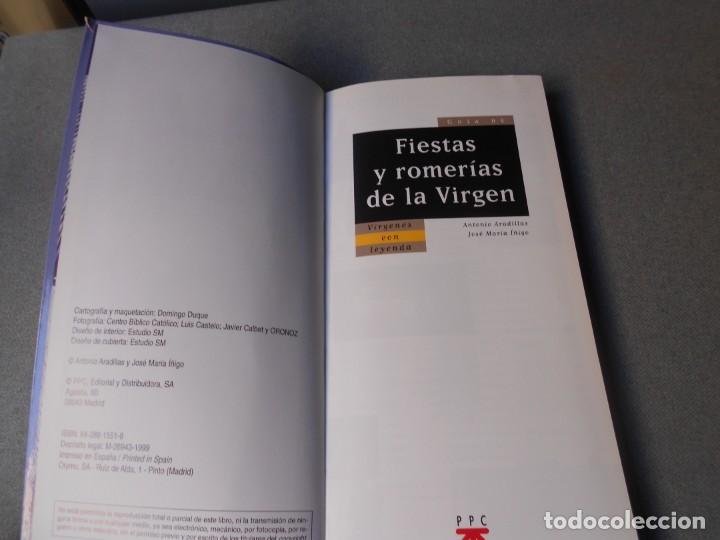 Libros de segunda mano: FIESTAS Y ROMERIAS DE LA VIRGEN - Foto 3