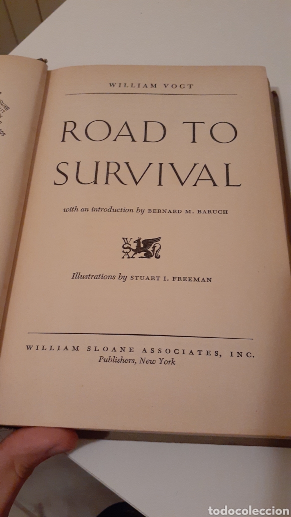 Libros de segunda mano: Libro Road to Survival de William Vogt 1948 - Foto 1