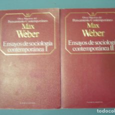 Libros de segunda mano: ENSAYOS DE SOCIOLOGIA CONTEMPORANEA - MAX WEBER. Lote 196217360