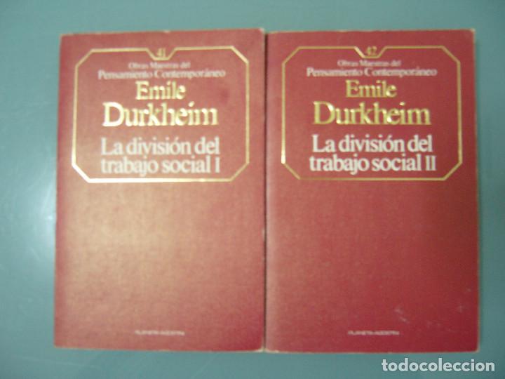 la división del trabajo social émile durkheim Comprar